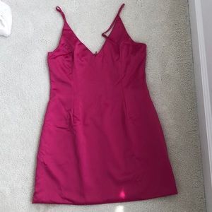 Fashion Nova Hot Pink Selena Dress